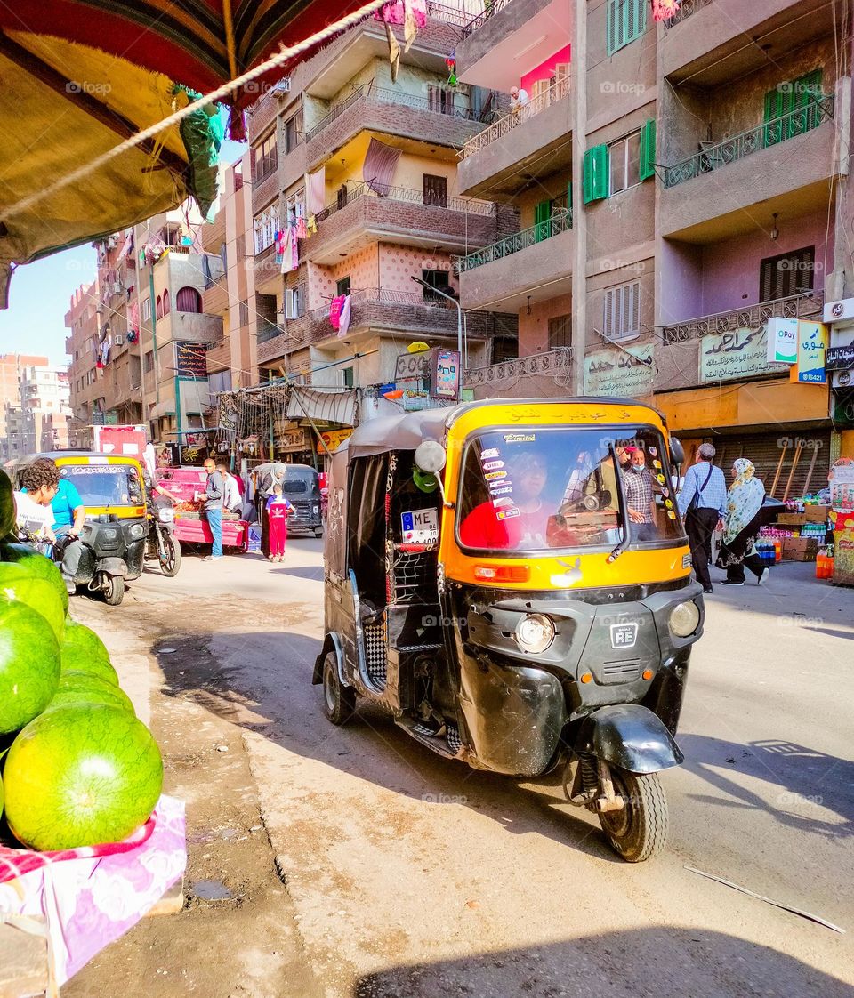 the streets in Egypt