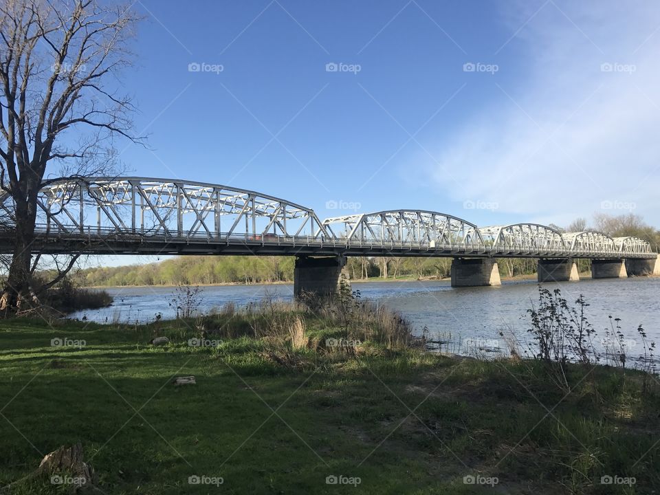 Bridge, River, Water, No Person, Sky