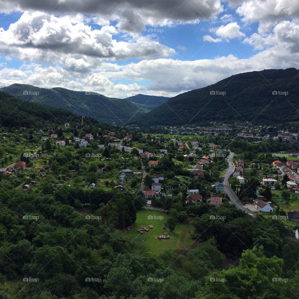 Landscape of Czech Republic countryside