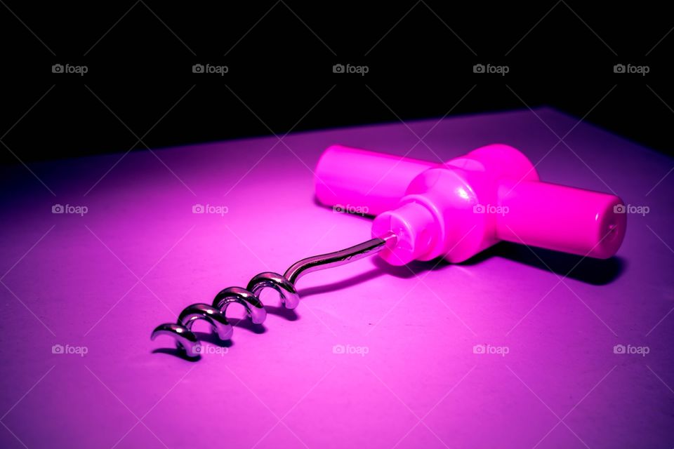 Pink Corkscrew closeup object