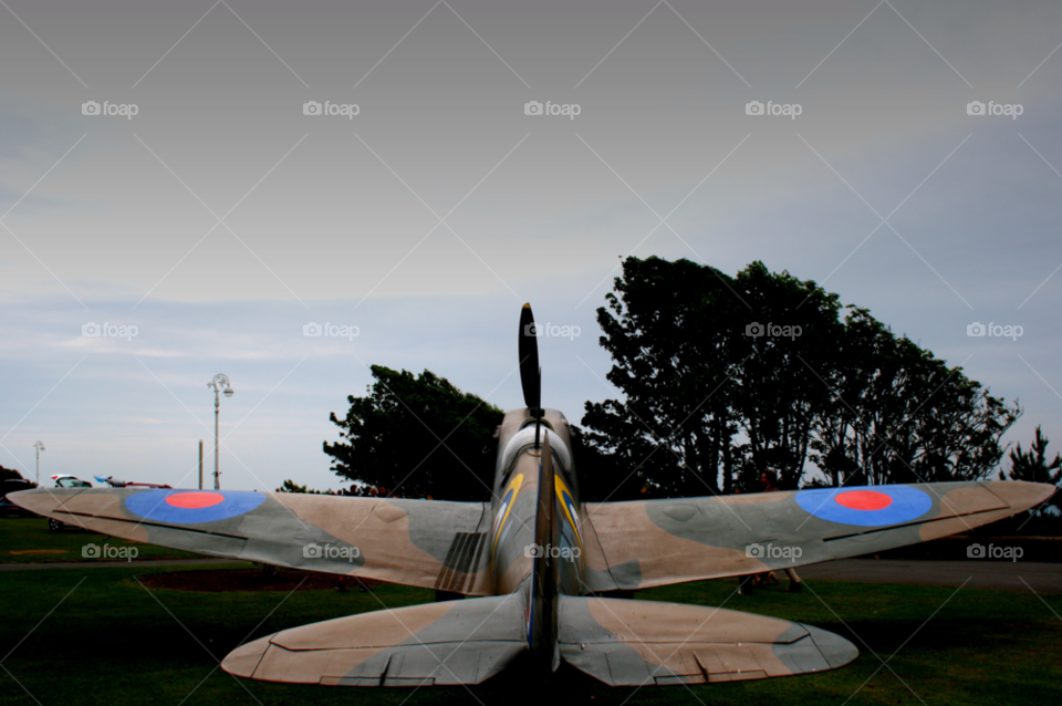raf spitfire folkestone air show by leonbritton123