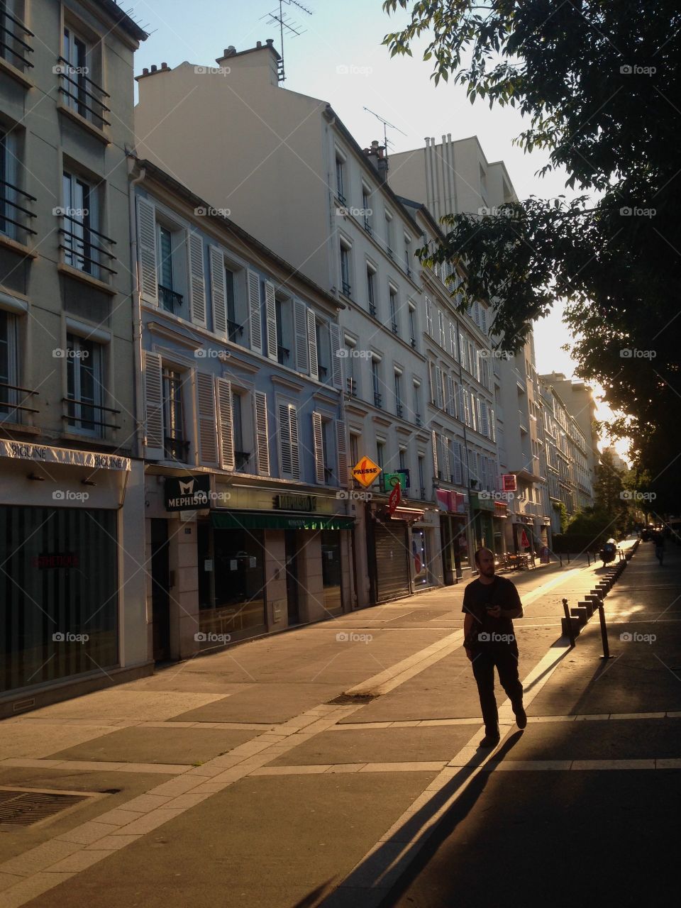 Paris , France, promenade, 12th district, street scene 