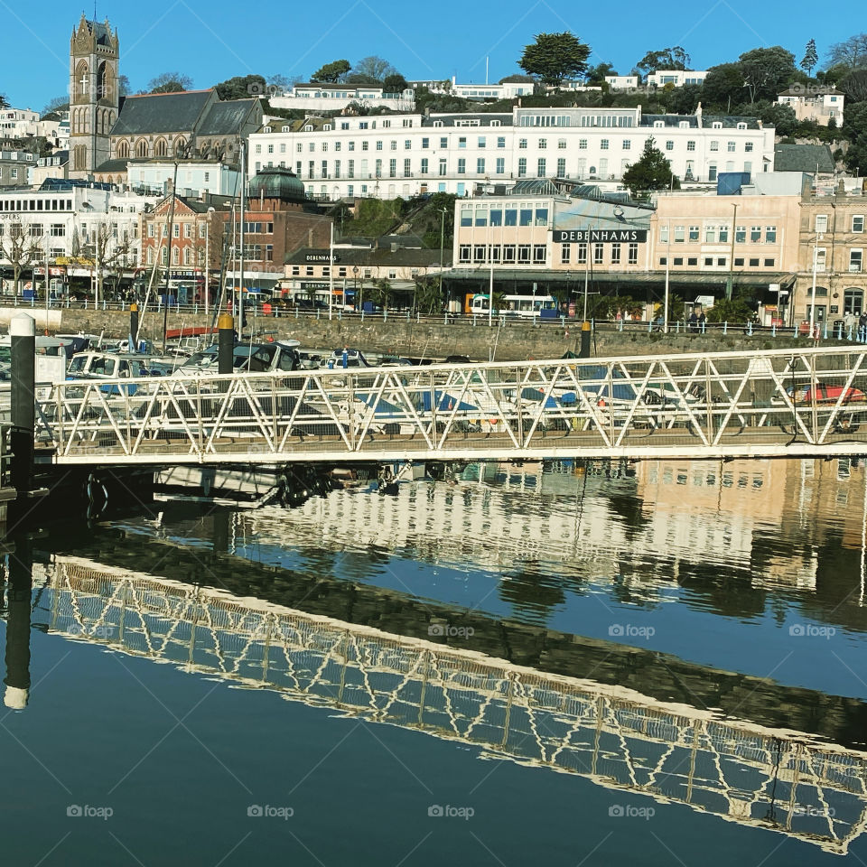 Harbour Scene of Double Vision or Silohuettes