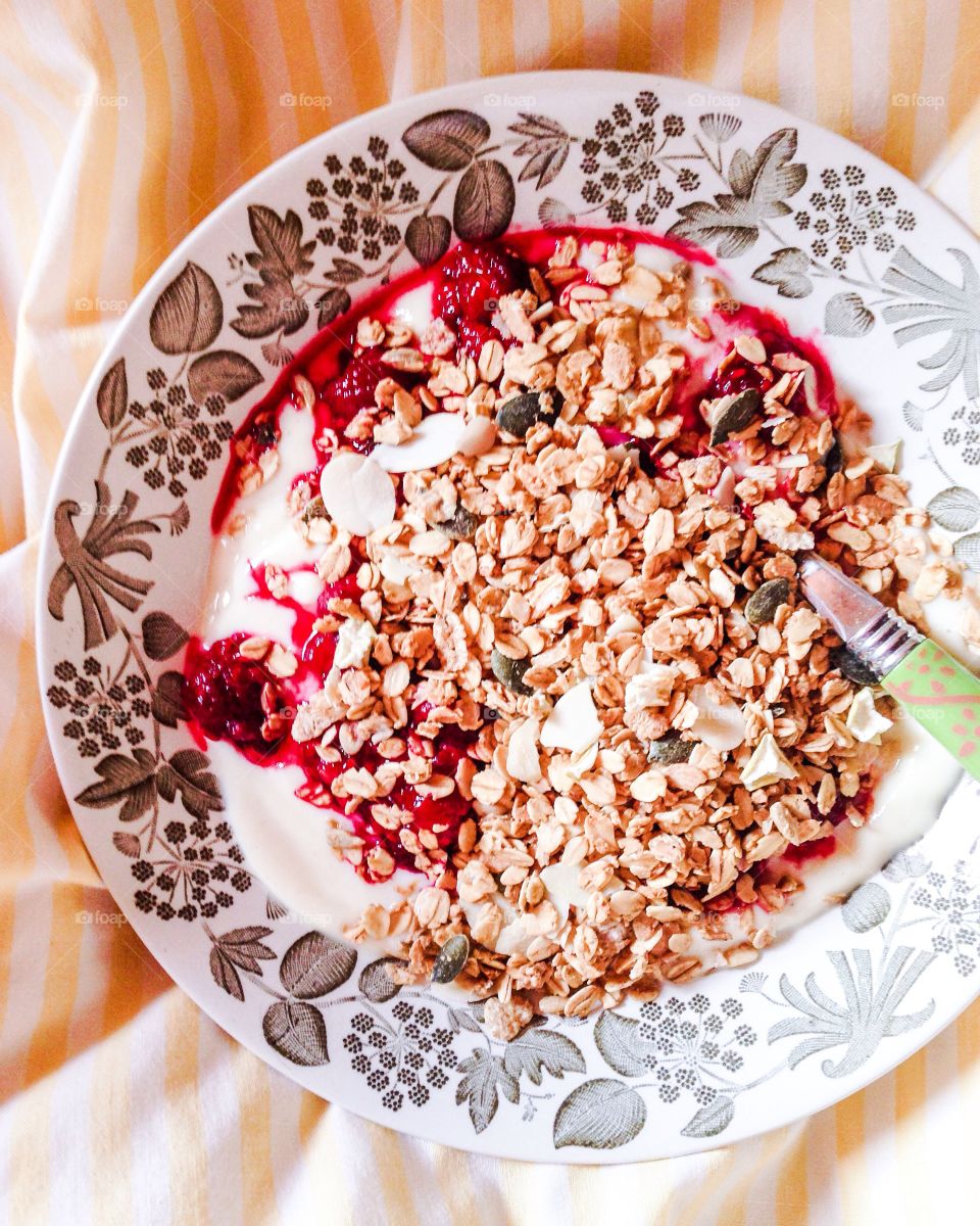 soygurt with muesli