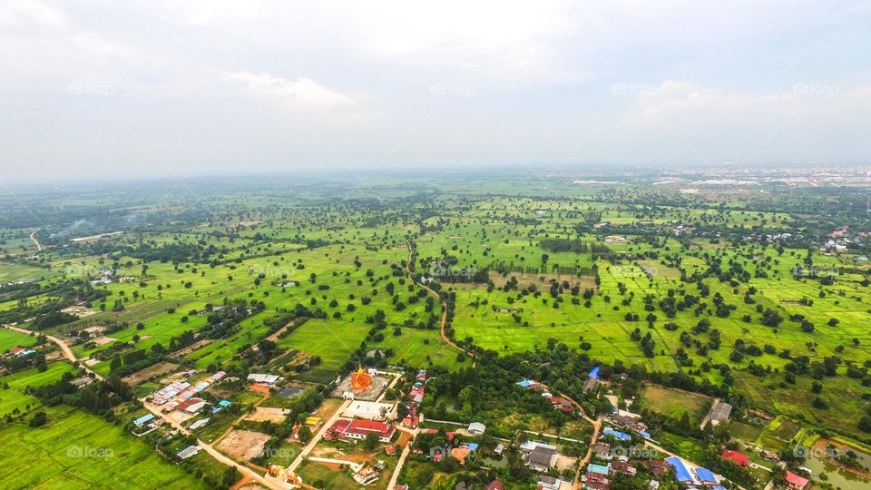 aerial view in thailand
