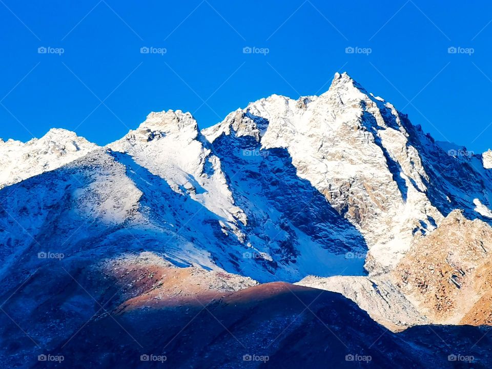 morning sunshine on mountain