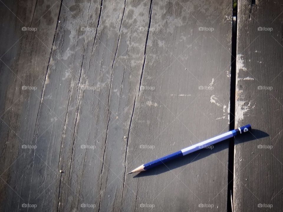 Blue pencil