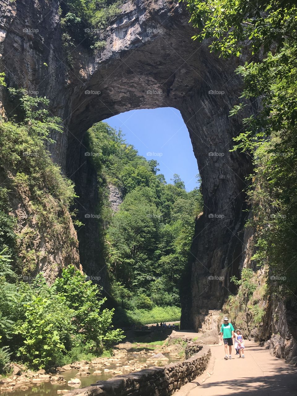 The view of Natural Bridge from the ground is stunning, reminding us that nature can do anything