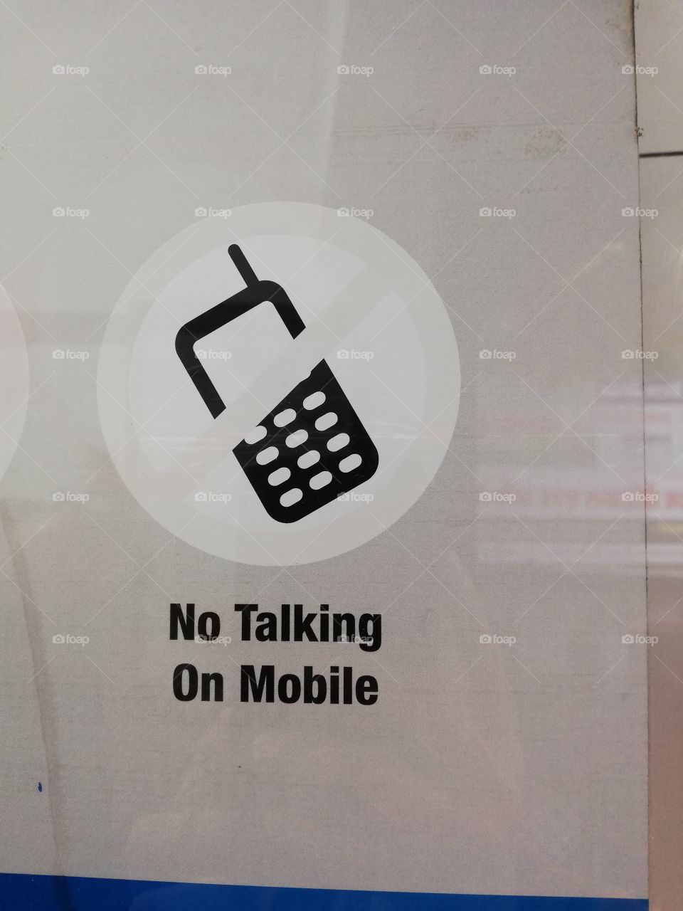 At a bank atm then no talking on mobile