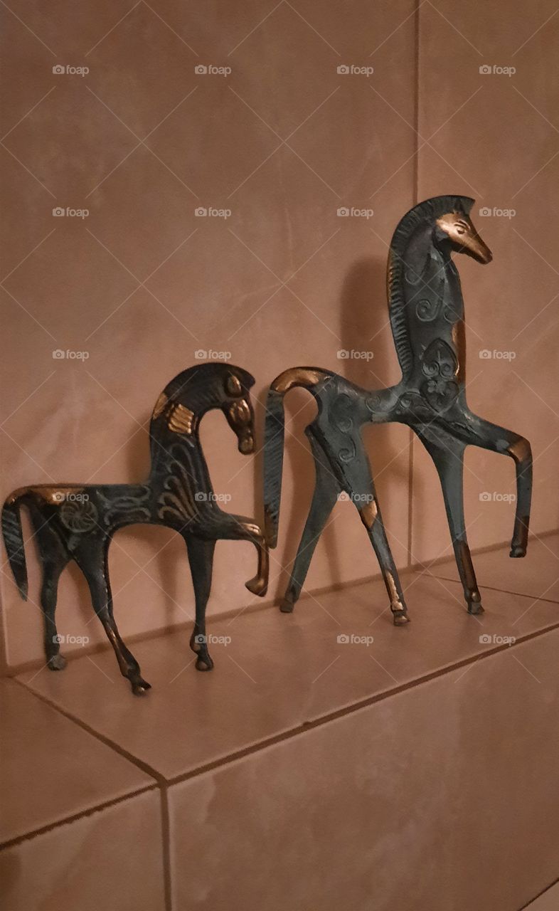 even numbers - two copies of ancient greek horses