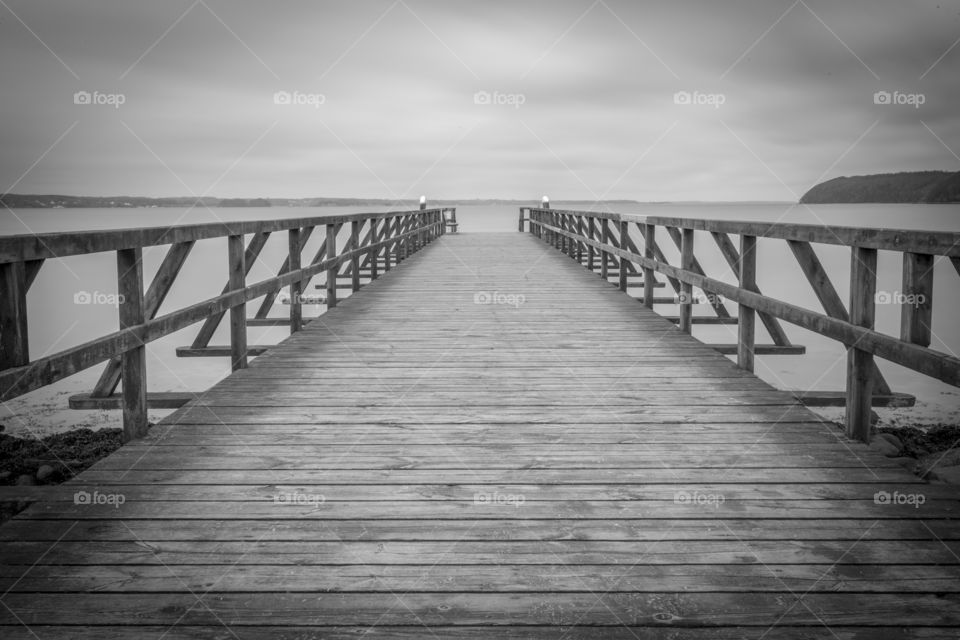 boardwalk at baltic coastline
