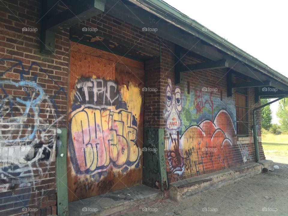 Graffiti, Abandoned, Wall, Building, House