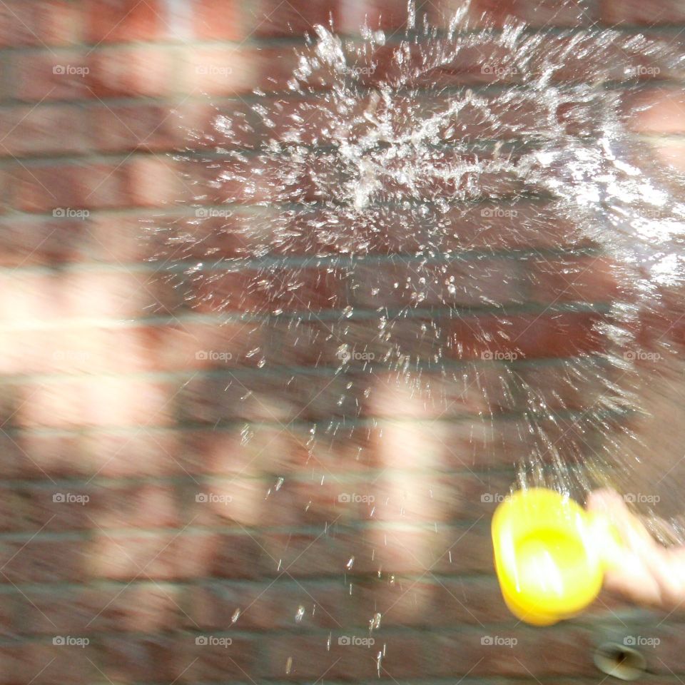 Throwing water