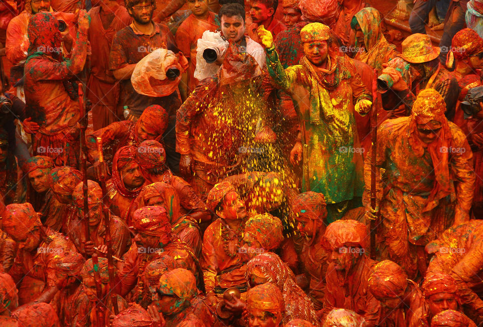 colour of holi in India