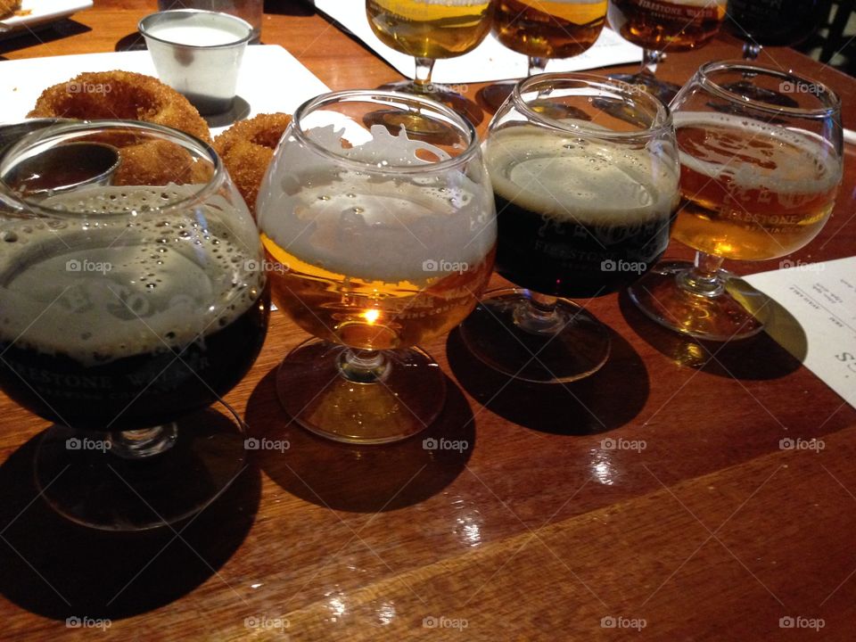 Beer tasting flight