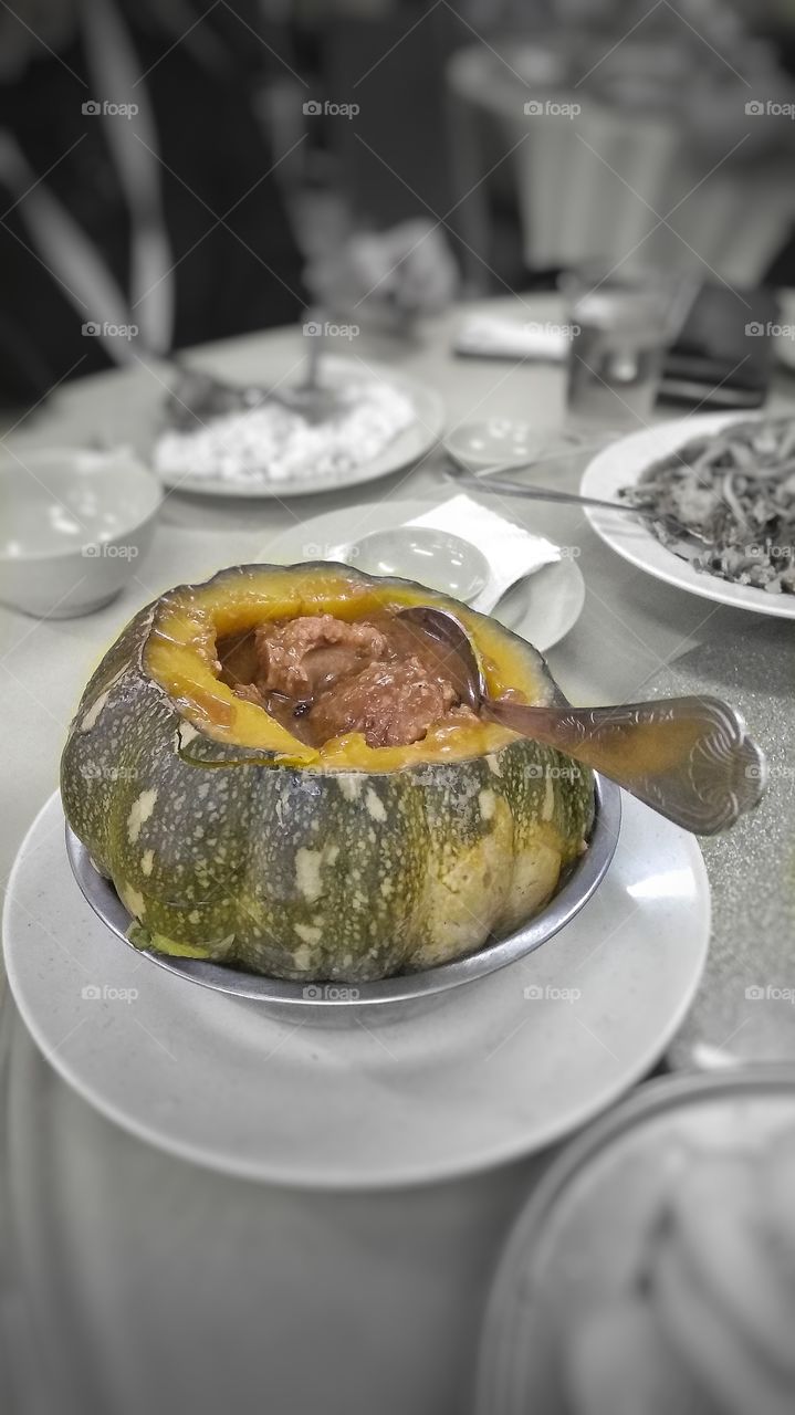 Braised Pork in Pumpkin