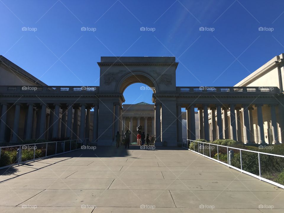 Entry to Legion of Honor museum, San Francisco