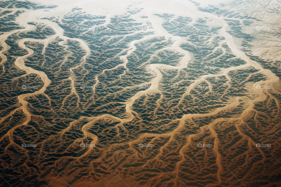 Aerial view of sahara desert in egypt