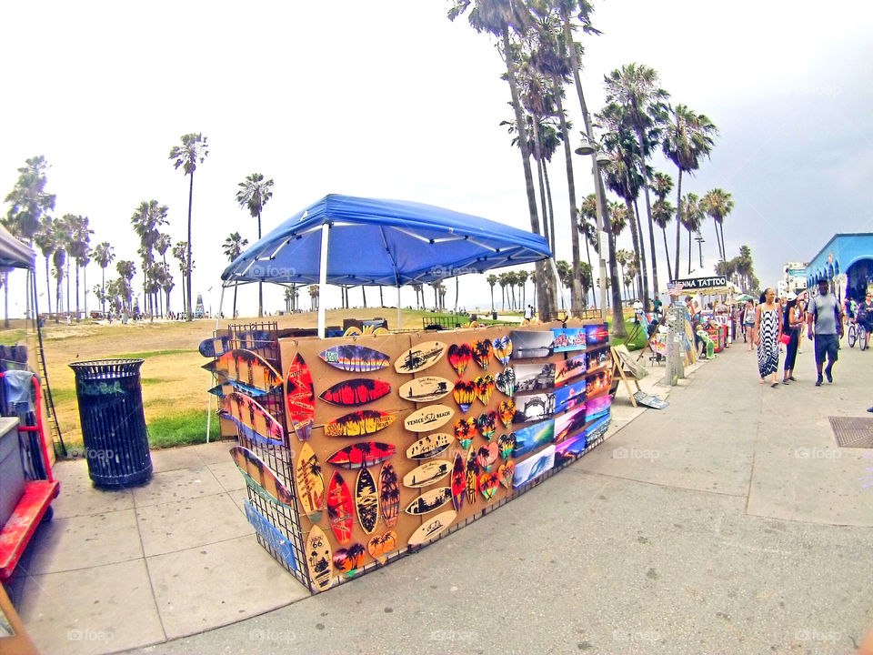 Venice beach deck board art