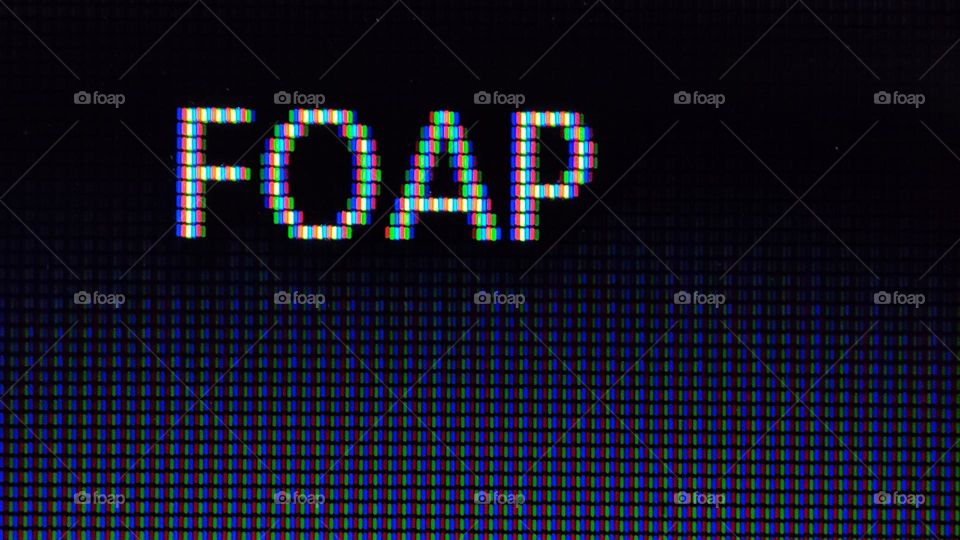 Foap name in pixels, square shaped pixels, colourful pixels, rectangle shaped pixels, Foap, Foap name