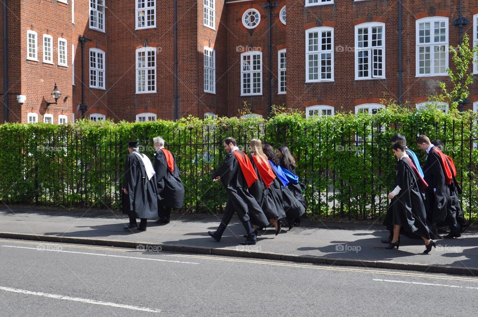 Graduation ceremony in Cambridge 