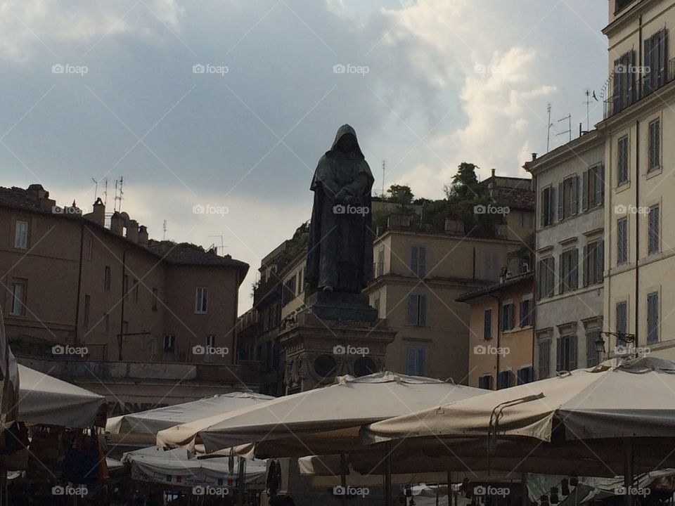 In memory of Giordano Bruno, Rome