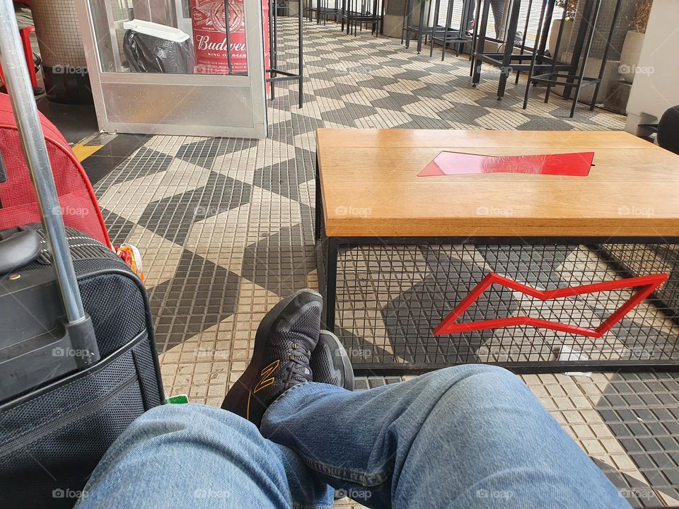 waiting for the flight