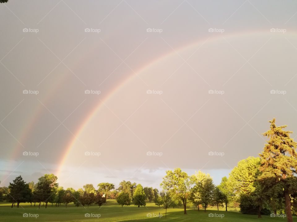 Double Rainbow after Rainstorm
