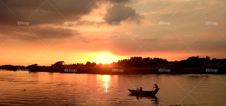 Beautiful bangladesh sunset