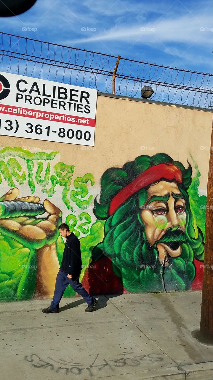 wall art alameda street Los Angeles  ca