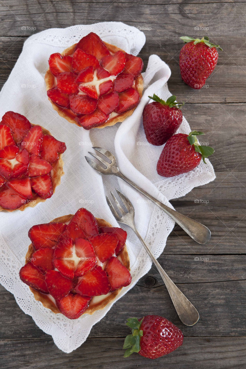 strawberries tartellette 