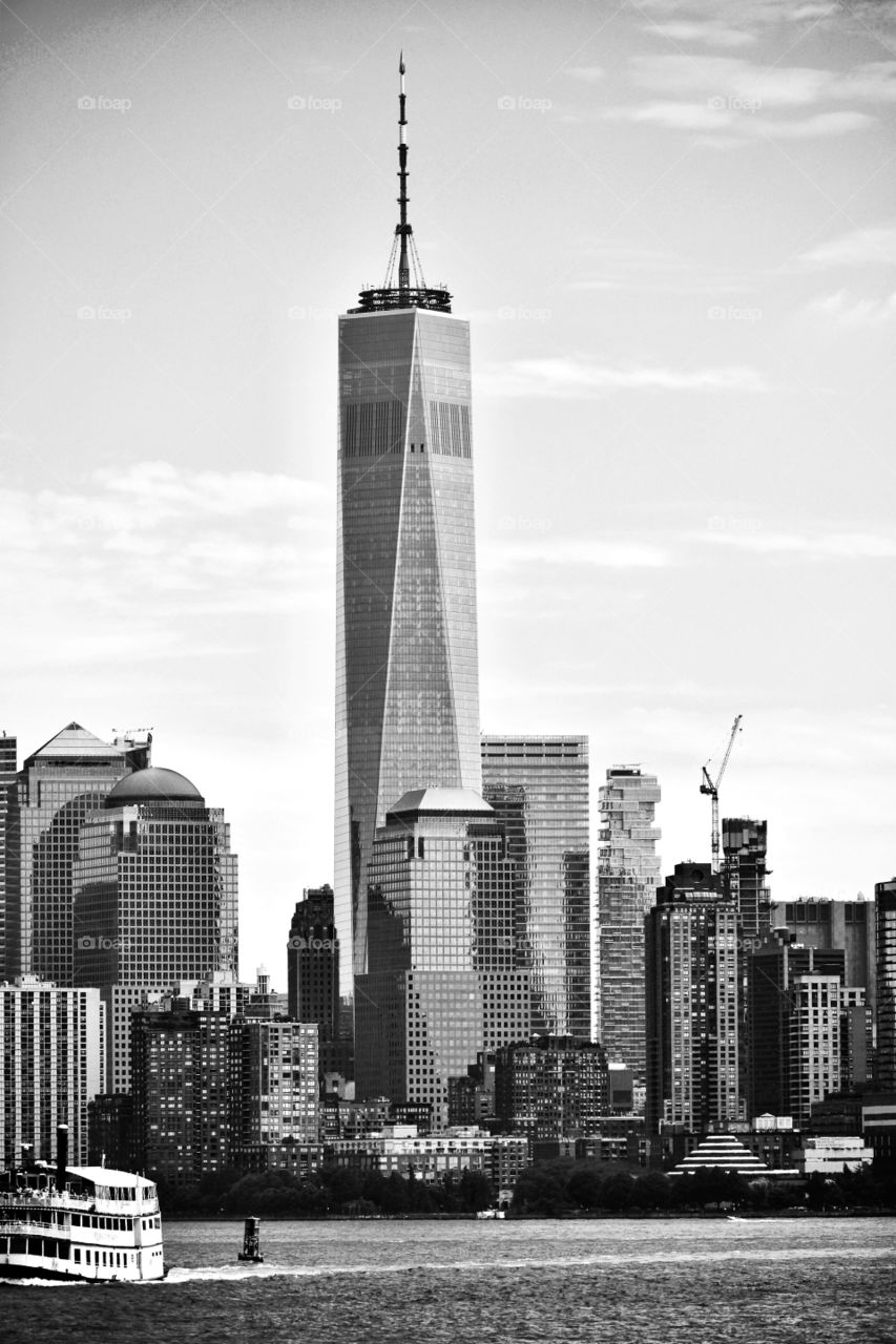 Beautiful city of New York and the freedom tower 