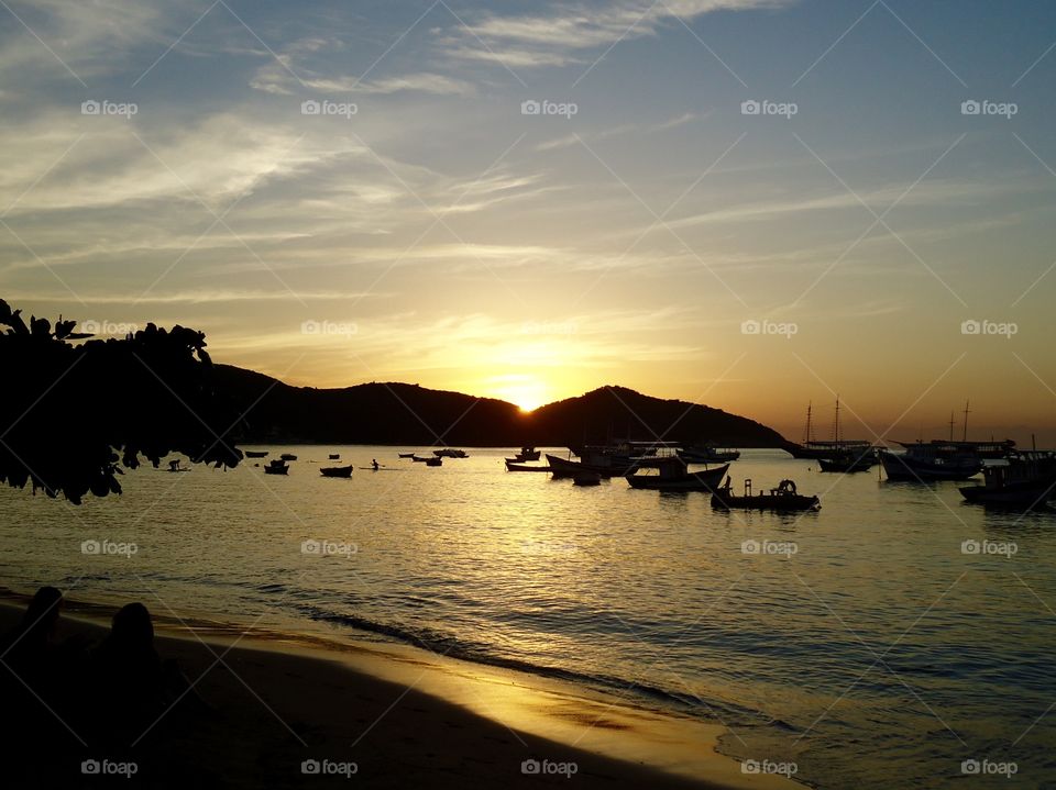 Beautiful sunset in Búzios, Rio de Janeiro - Brazil