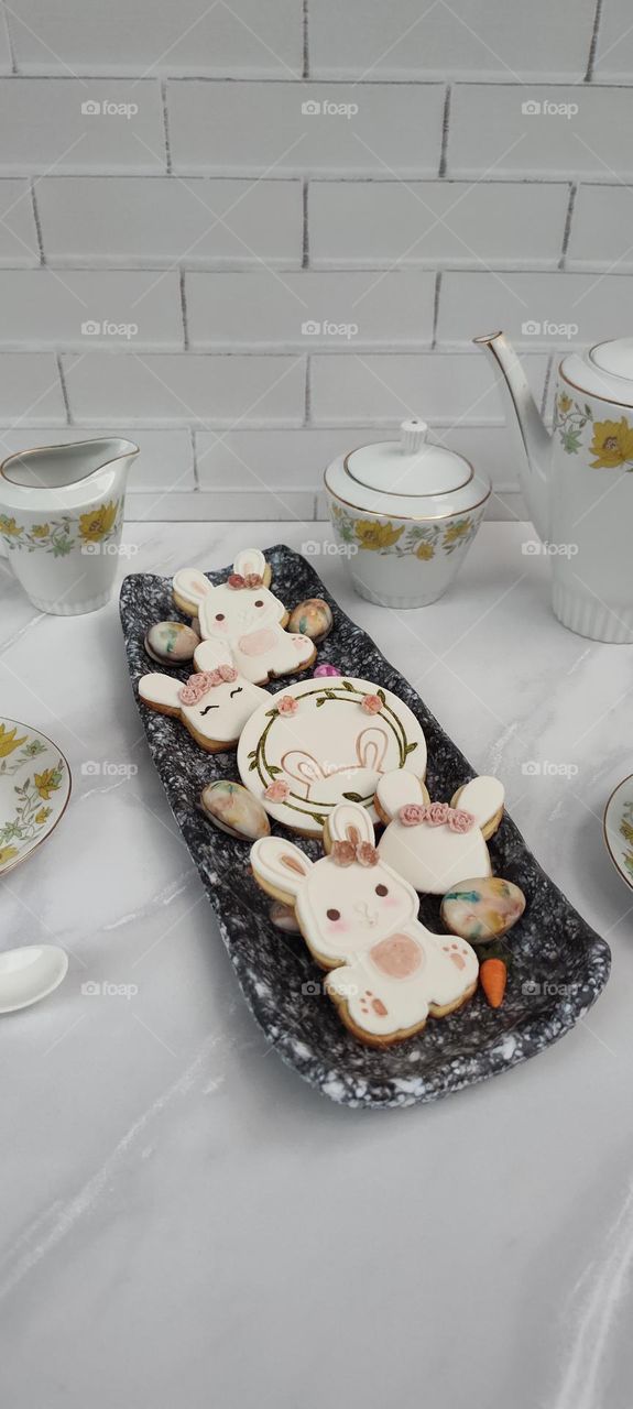 Easter cookies, pastry, eggs
