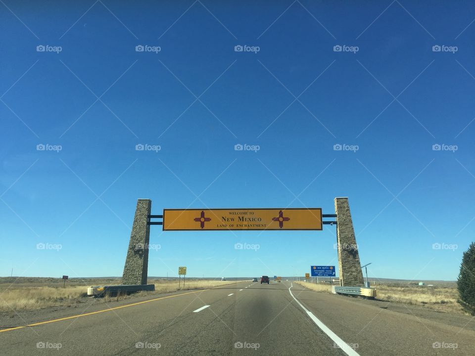 Entering New Mexico