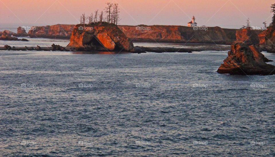 Sunset lighthouse