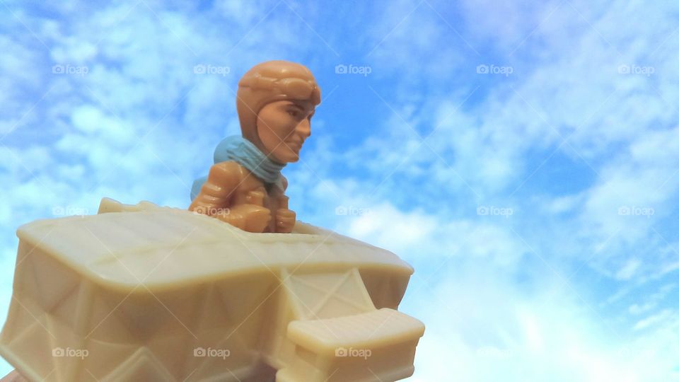 Night At The Museum Amelia Earhart toy flying