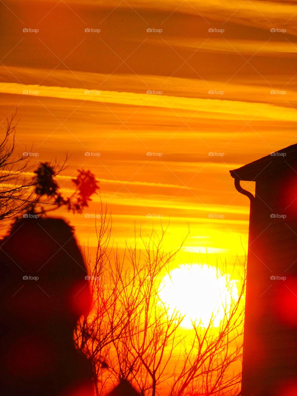 Sunset in the neighborhood 