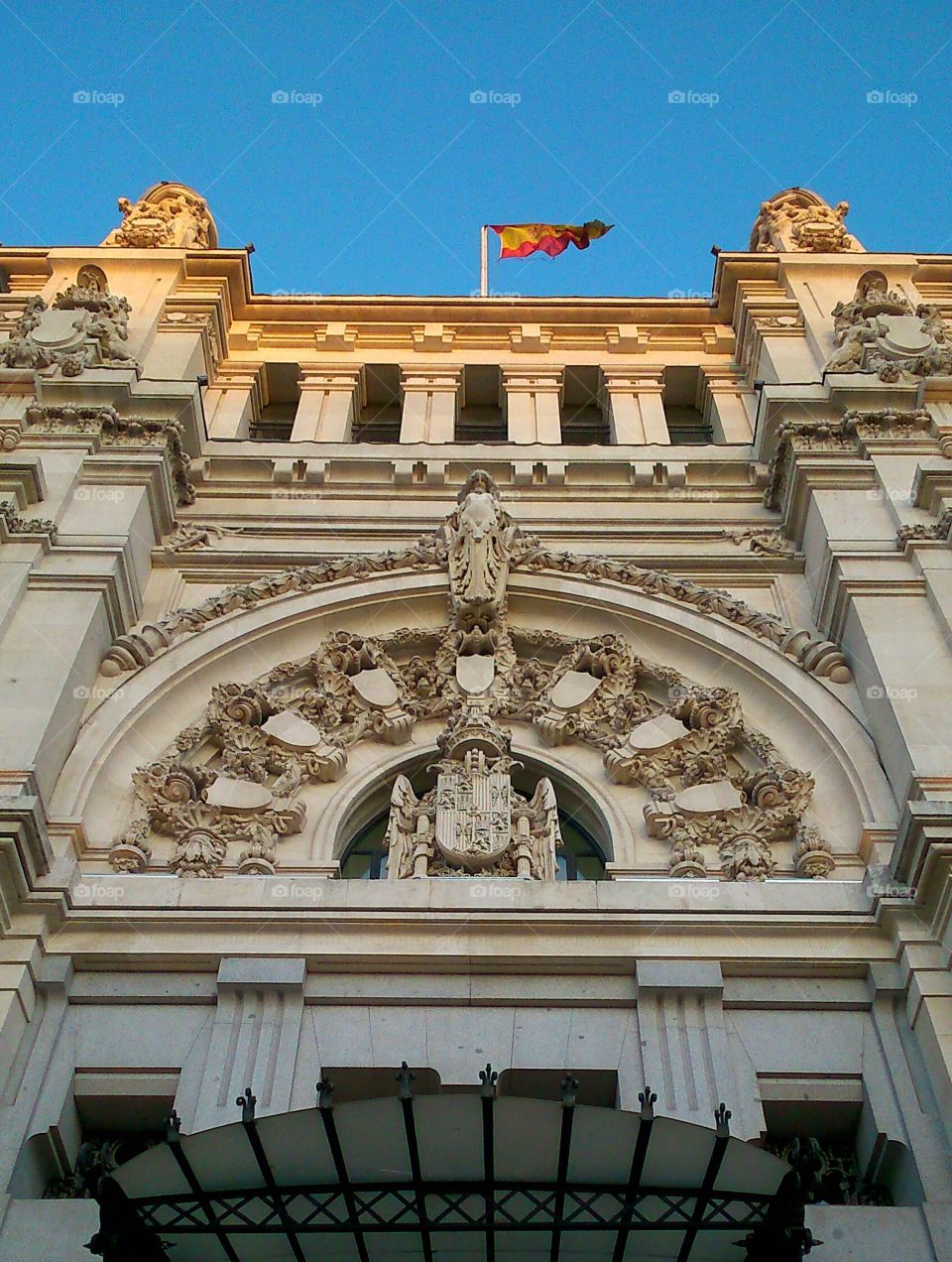 Madrid town hall. Main entrance, in Cibeles place