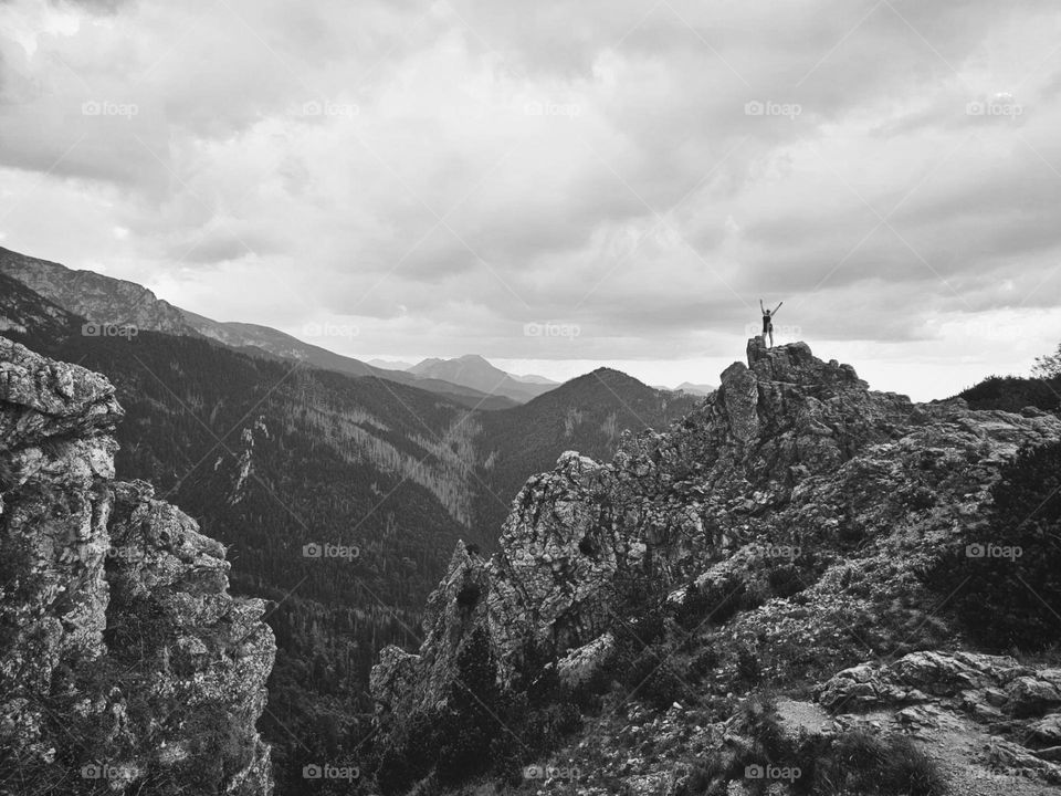 All alone on the top og the mountain, small vitories