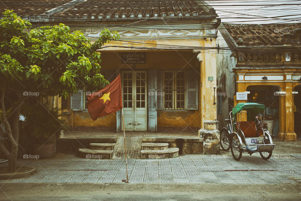 Street scene in Hoi An Vietnam
