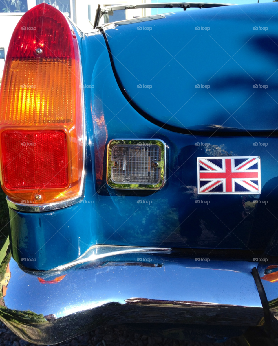 light car blue great britain by cabday