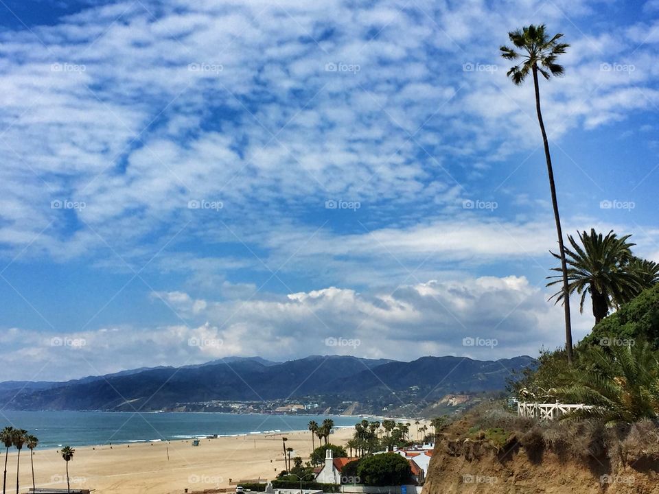 California coastline - Santa Monica.