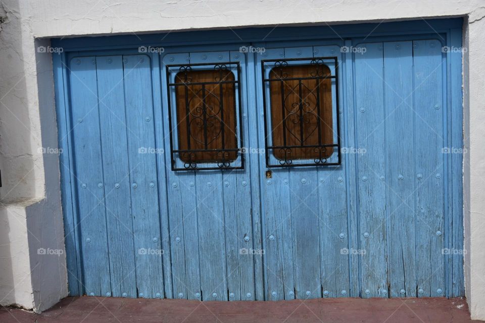 Blue door