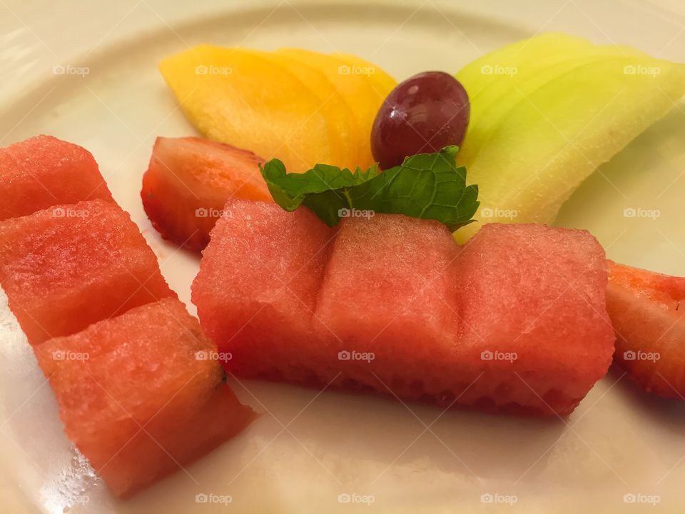 Healthy fruit platter