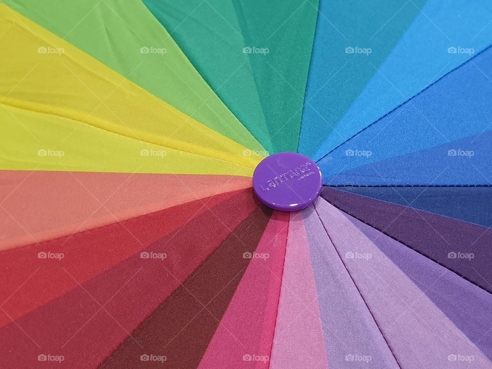 rainbow colored umbrella