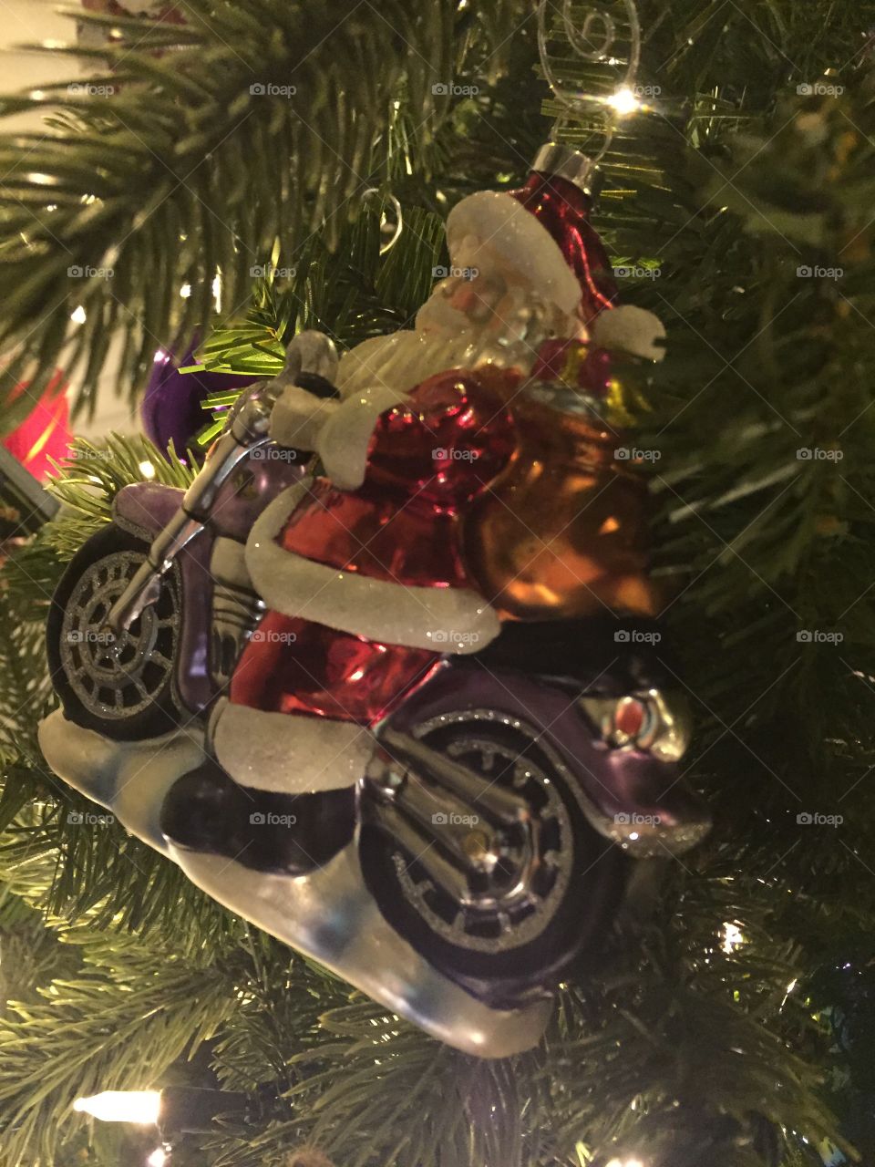 Santa on a Harley 