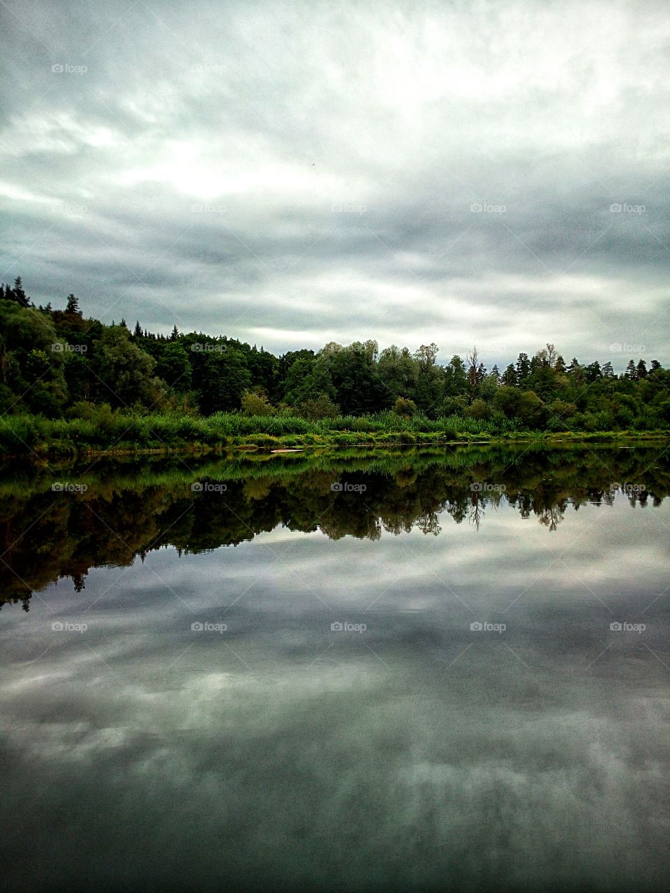 Peaceful Morning on River