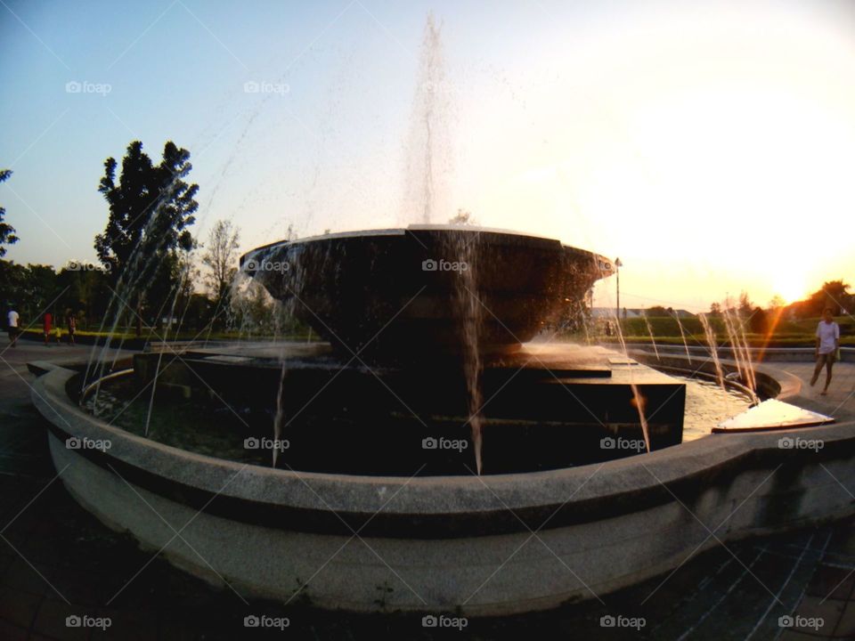 Fountain in the garden