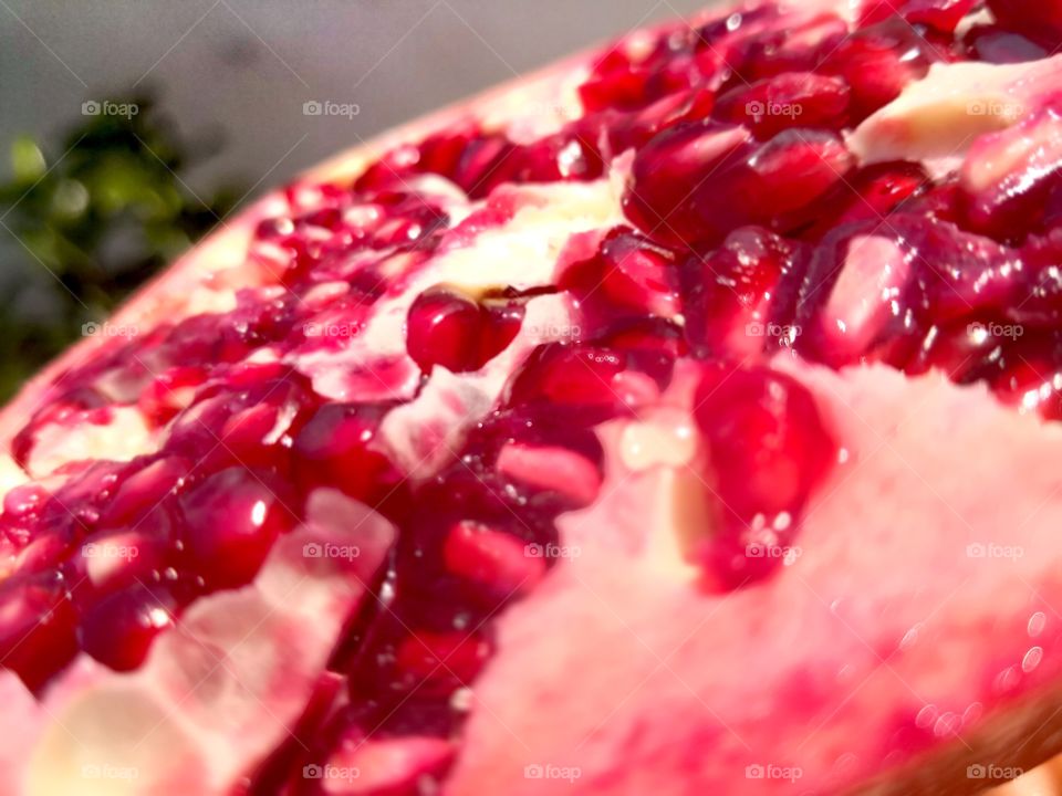 Healthy delicious italian pomegranate